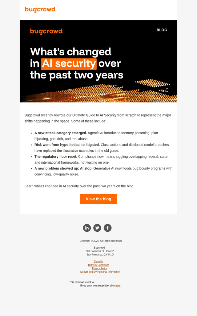 Bugcrowd email from Thu, Oct 22, 2026