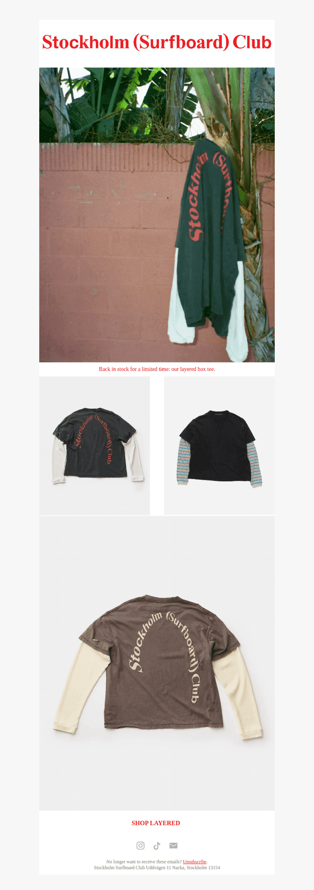 Stockholm Surfboard Club email from Thu, Oct 22, 2026