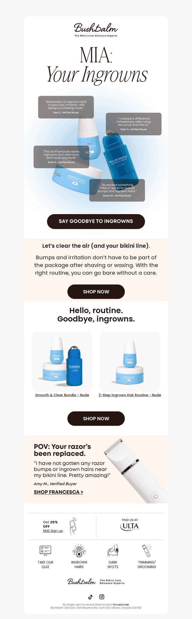 Ingrowns? Not with this routine.