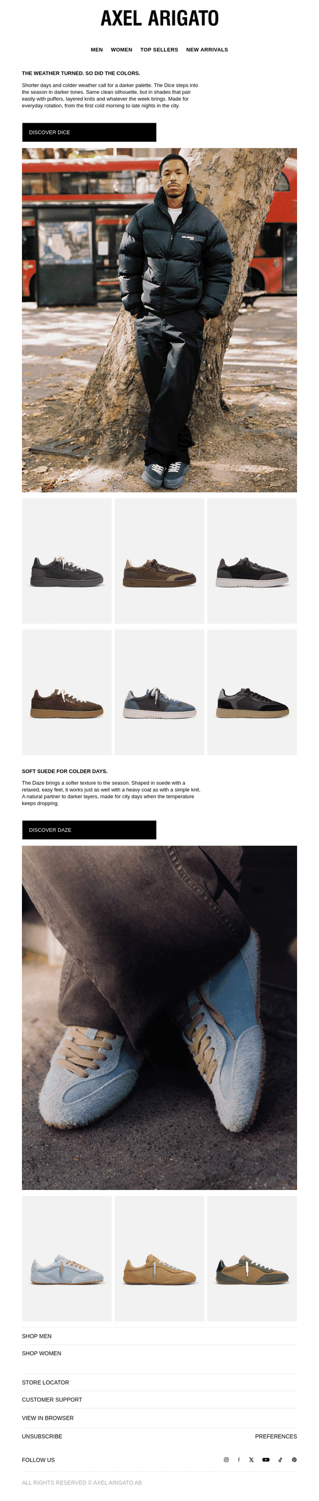 Darker tones, softer textures