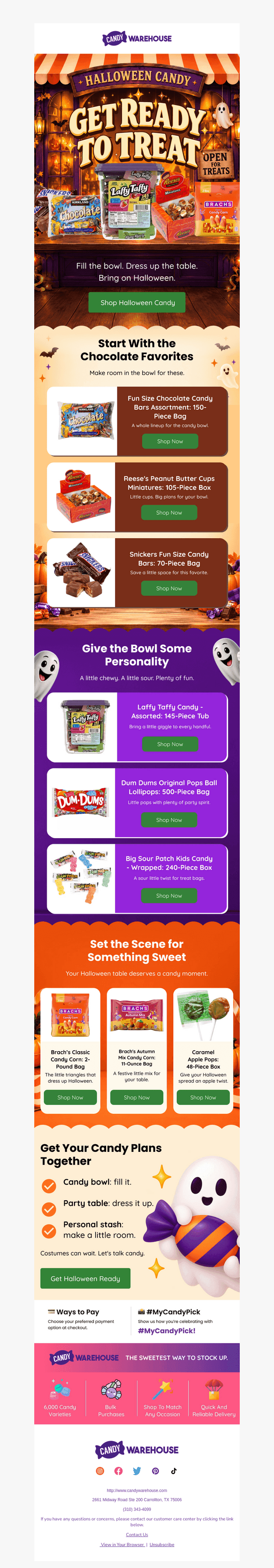 CandyWarehouse email from Fri, Oct 23, 2026