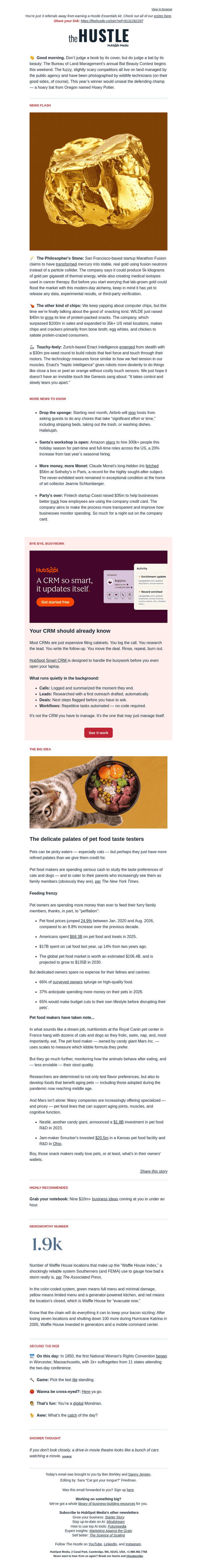 The Hustle email from Fri, Oct 23, 2026