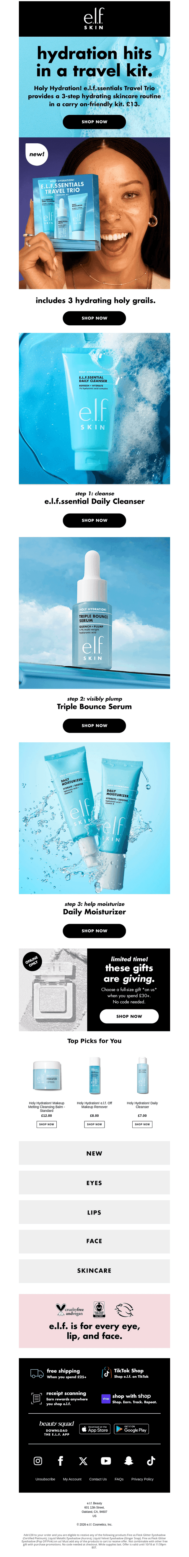 e.l.f. Cosmetics email from Fri, Oct 23, 2026