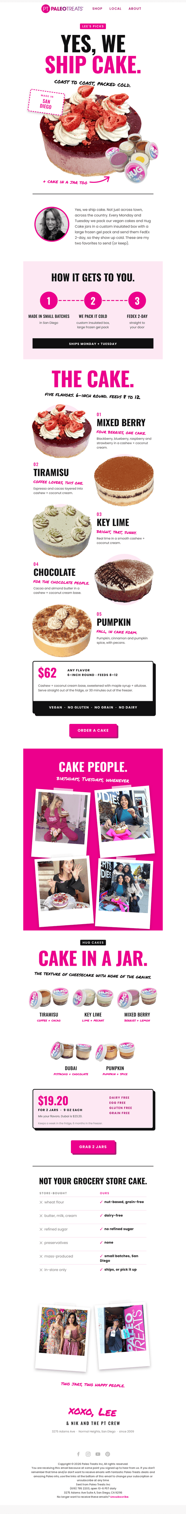 Did you know we ship cake? 🎂