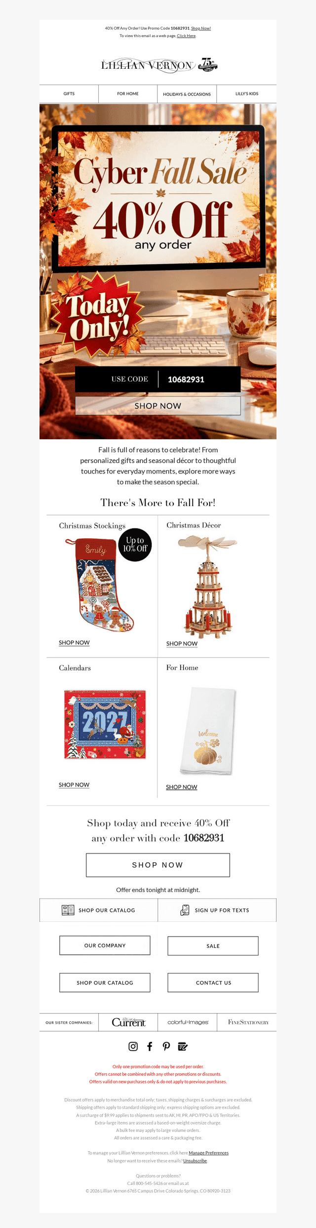Fall Into Something Wonderful! 40% OFF