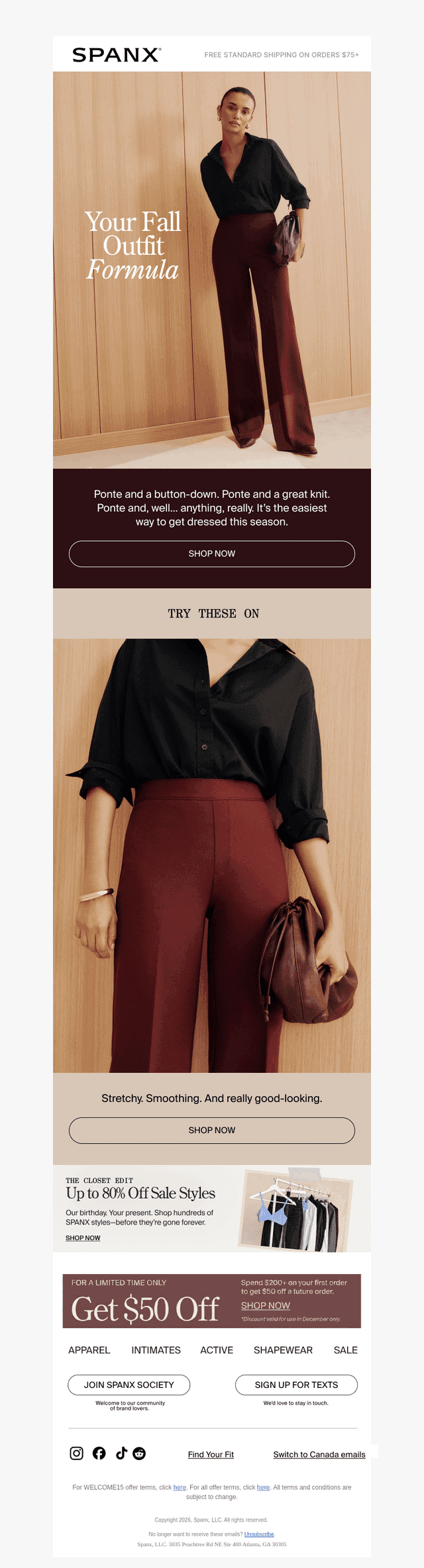 Spanx email from Fri, Oct 23, 2026