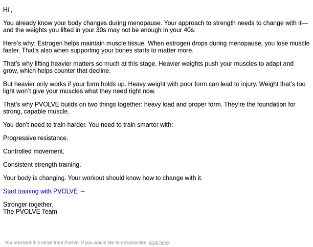 P.volve email from Fri, Oct 23, 2026