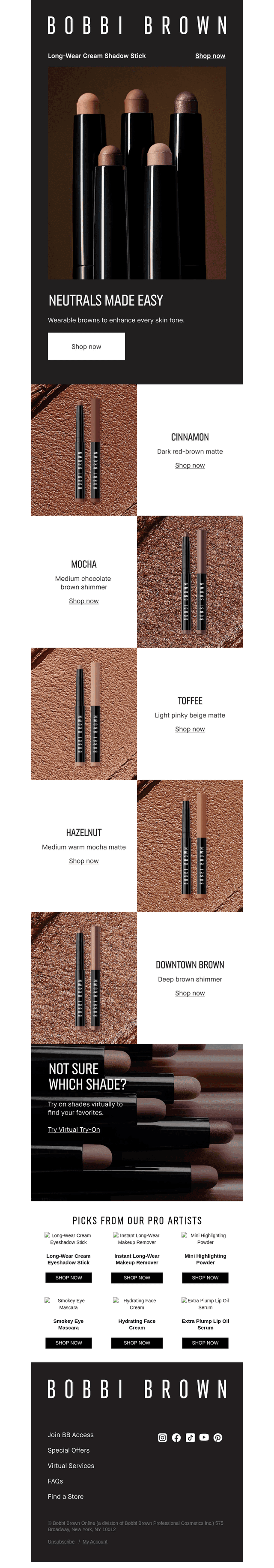 Bobbi Brown Cosmetics email from Fri, Oct 23, 2026