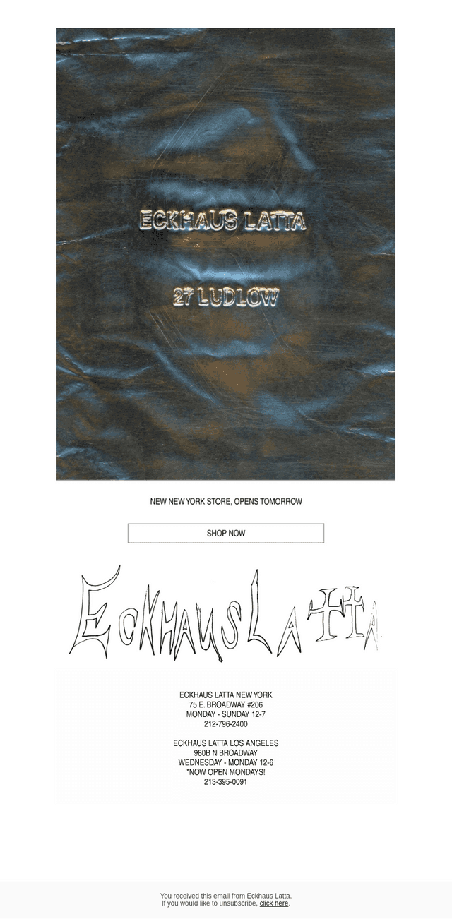 ECKHAUS LATTA email from Fri, Oct 23, 2026