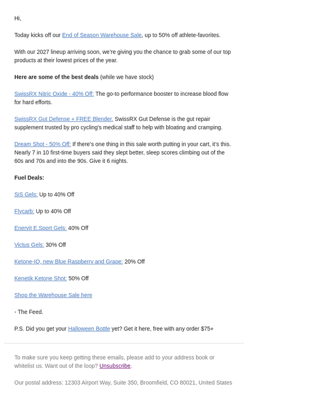 The Feed email from Fri, Oct 23, 2026