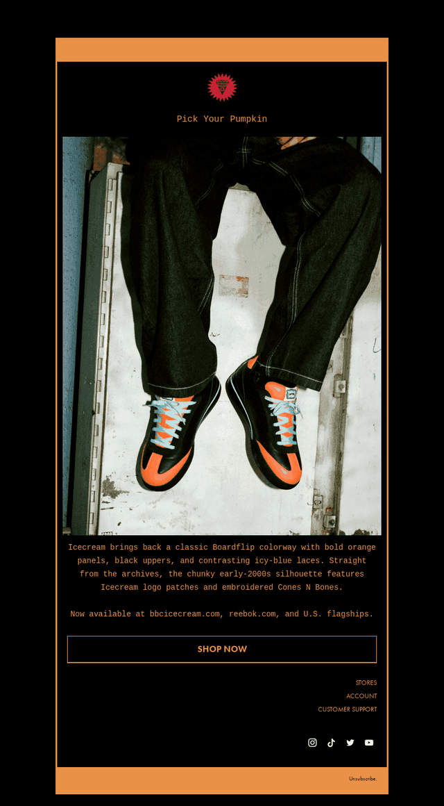 Billionaire Boys Club email from Fri, Oct 23, 2026