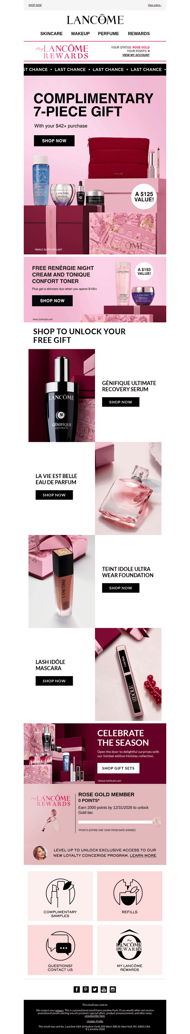 Lancome email from Fri, Oct 23, 2026