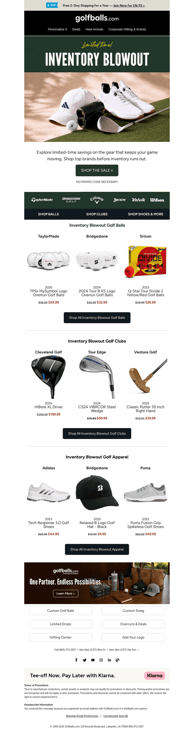 Golfballs email from Fri, Oct 23, 2026