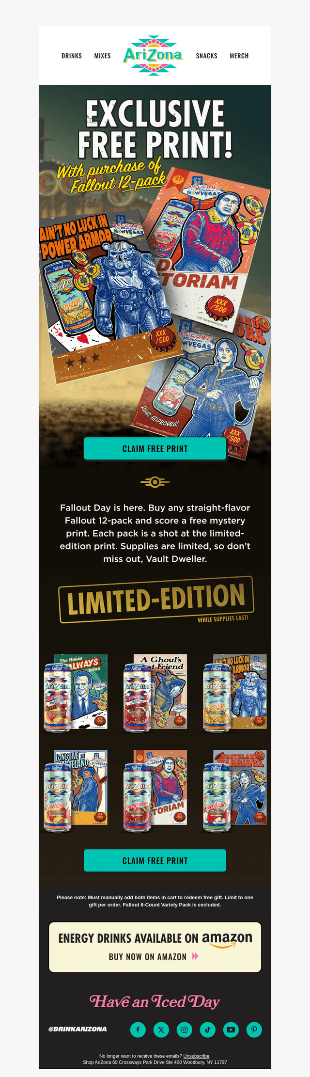 Arizona Iced Tea email from Fri, Oct 23, 2026
