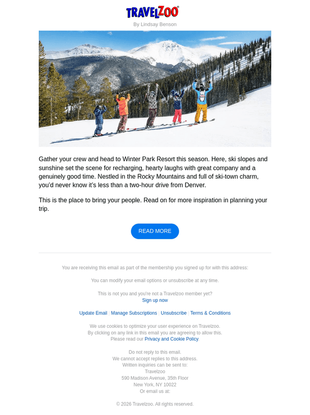 Travelzoo email from Fri, Oct 23, 2026