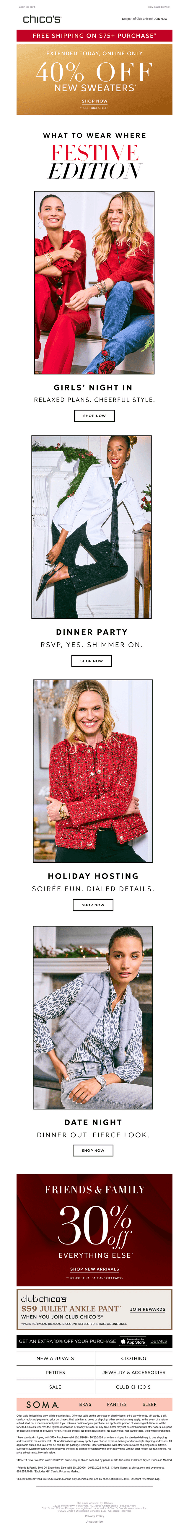40% Off New Sweaters EXTENDED TODAY!