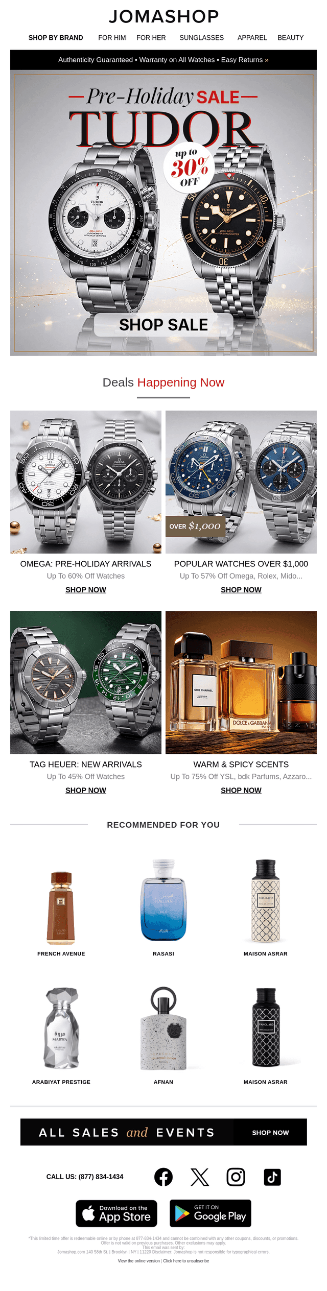 Jomashop email from Fri, Oct 23, 2026