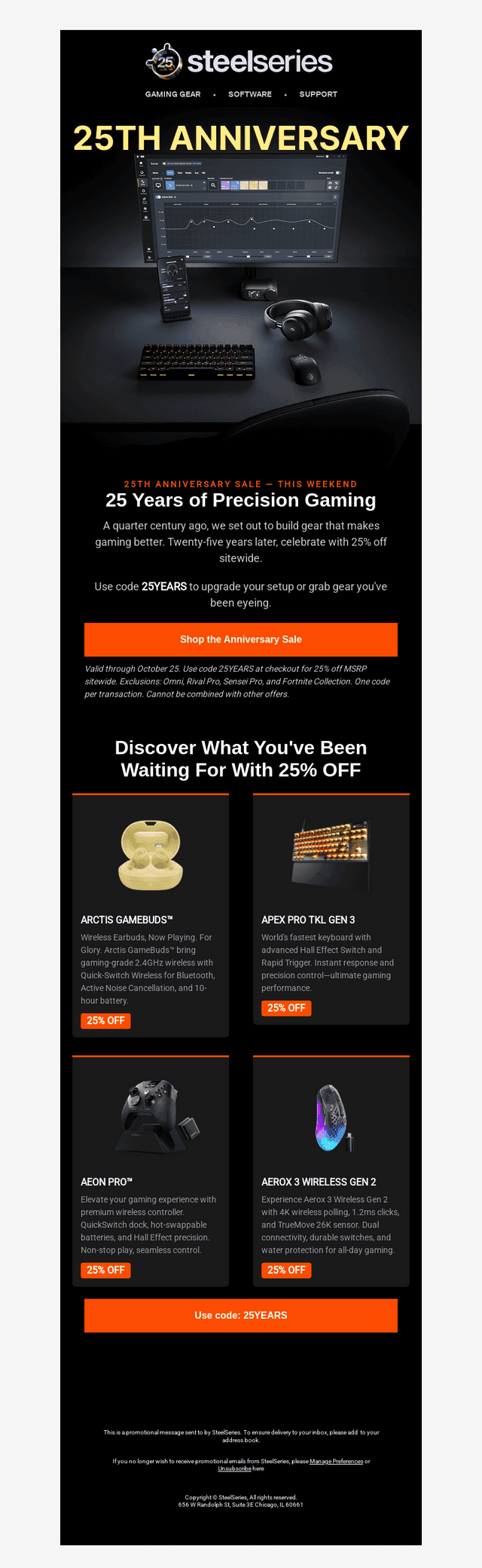 SteelSeries email from Fri, Oct 23, 2026