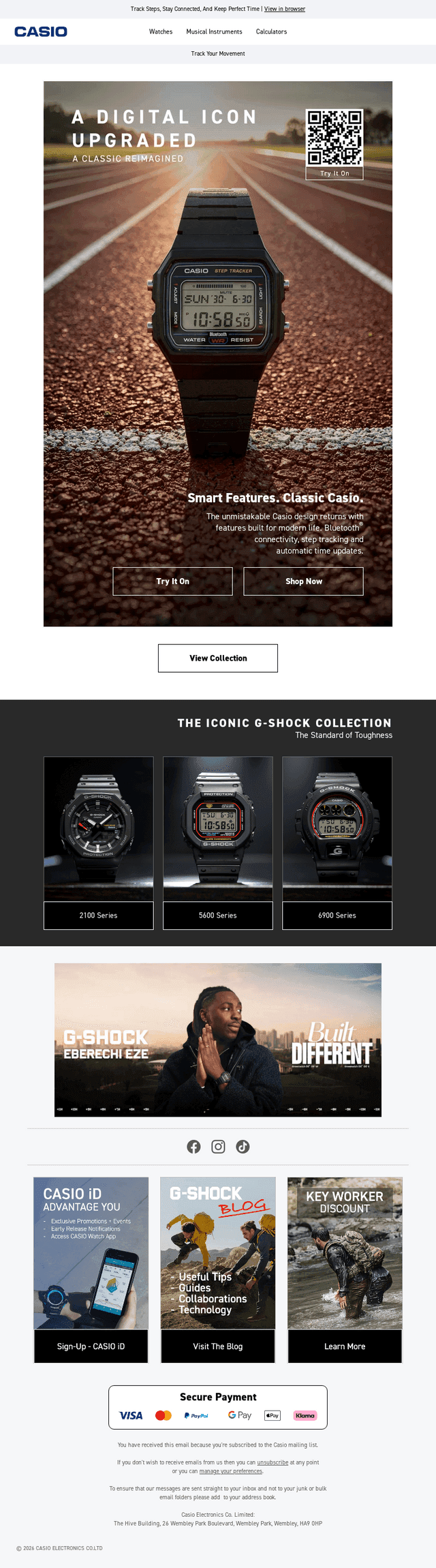 Casio email from Fri, Oct 23, 2026