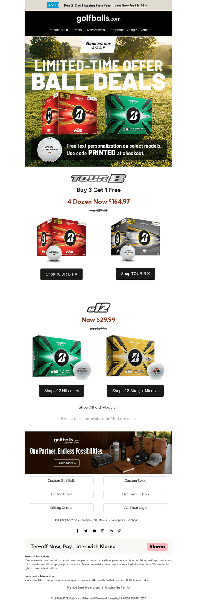 Golfballs email from Fri, Oct 23, 2026