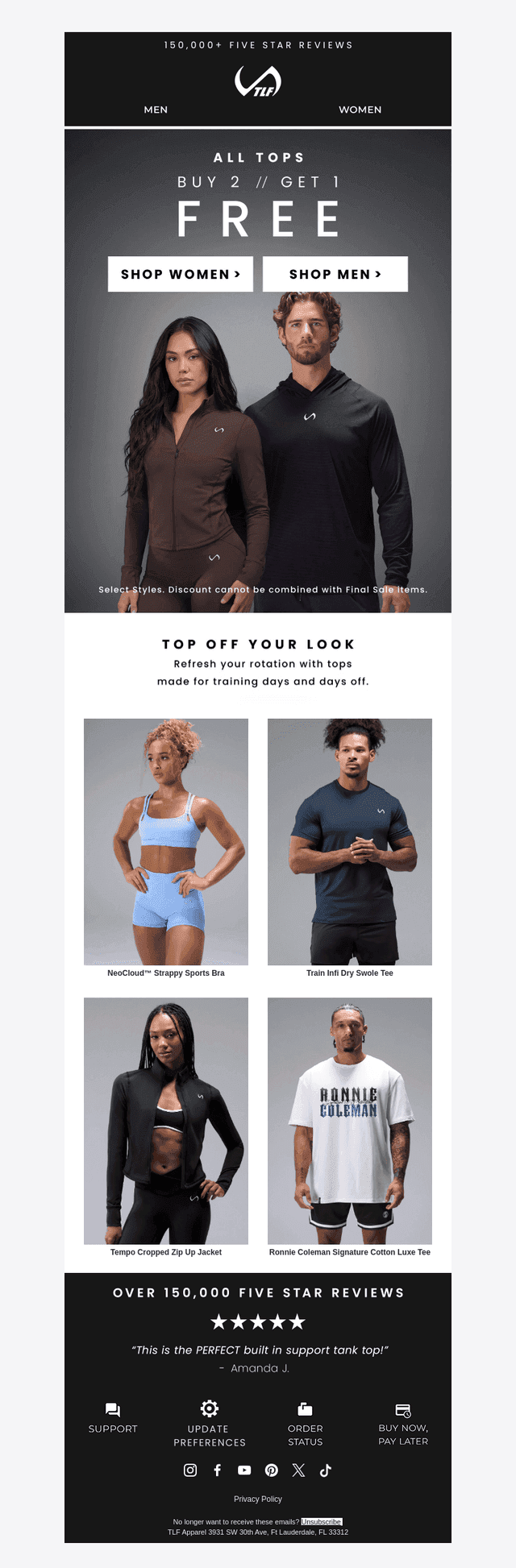 TLF Apparel email from Fri, Oct 23, 2026