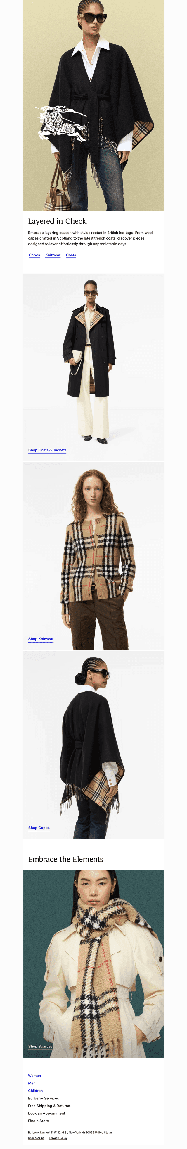 Burberry USA email from Fri, Oct 23, 2026