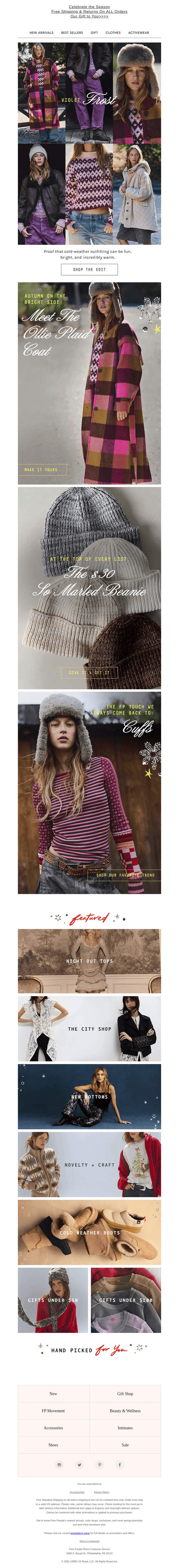 Free People email from Fri, Oct 23, 2026