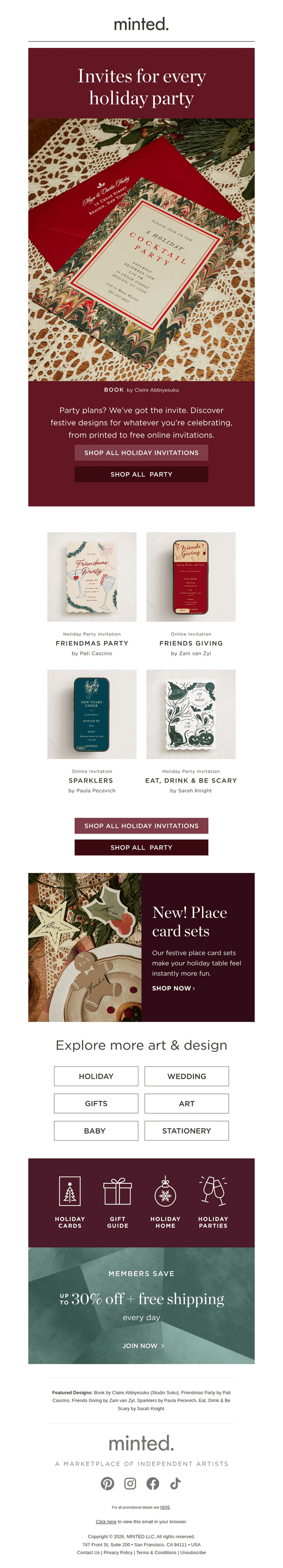 Holiday hosting? We've got your invites.