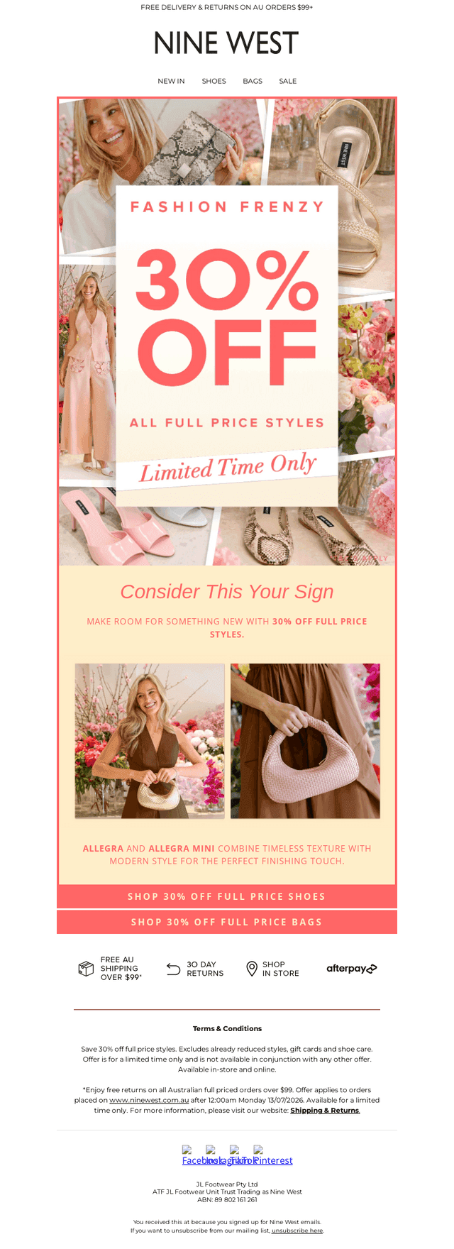 30% Off Full Price Styles? Yes Please!
