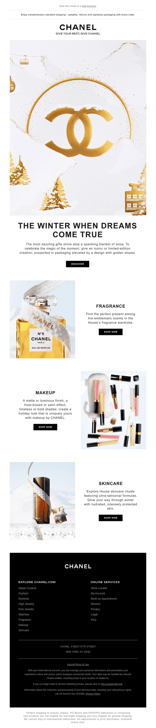 Chanel email from Fri, Oct 23, 2026