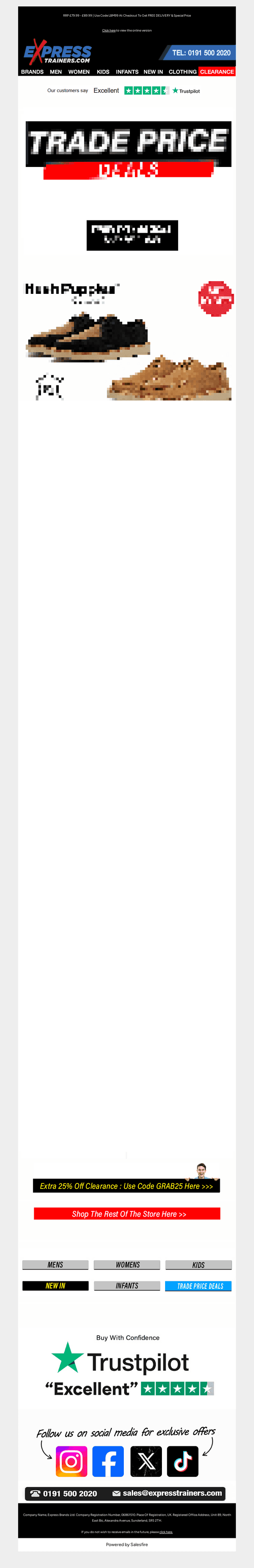Express Trainers email from Sat, Oct 24, 2026