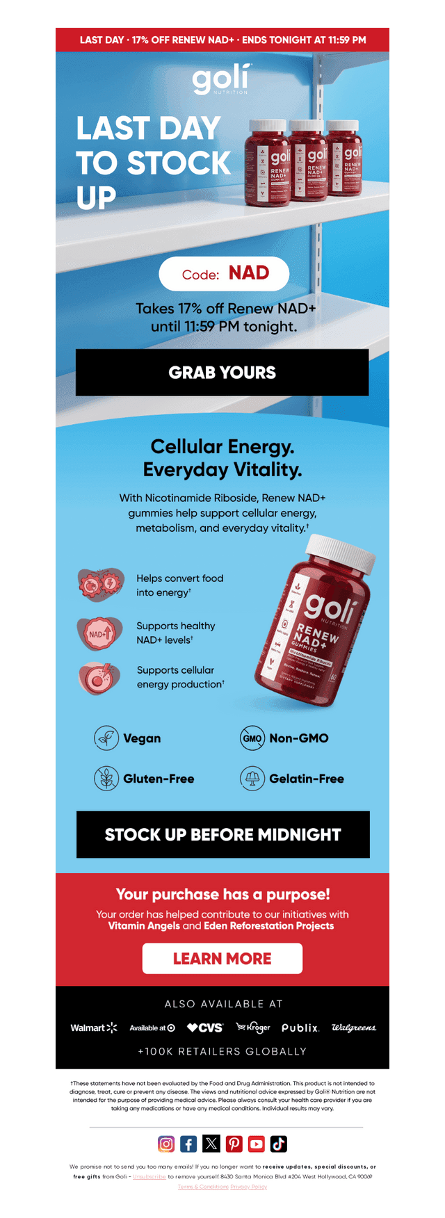Goli Nutrition email from Sat, Oct 24, 2026