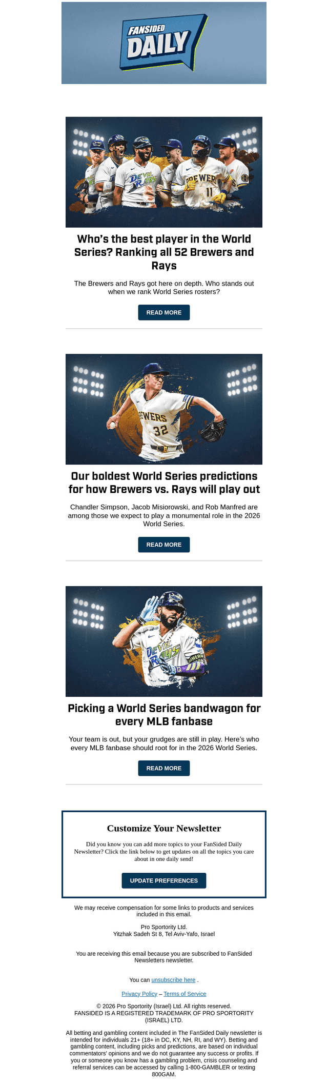 FanSided email from Sat, Oct 24, 2026