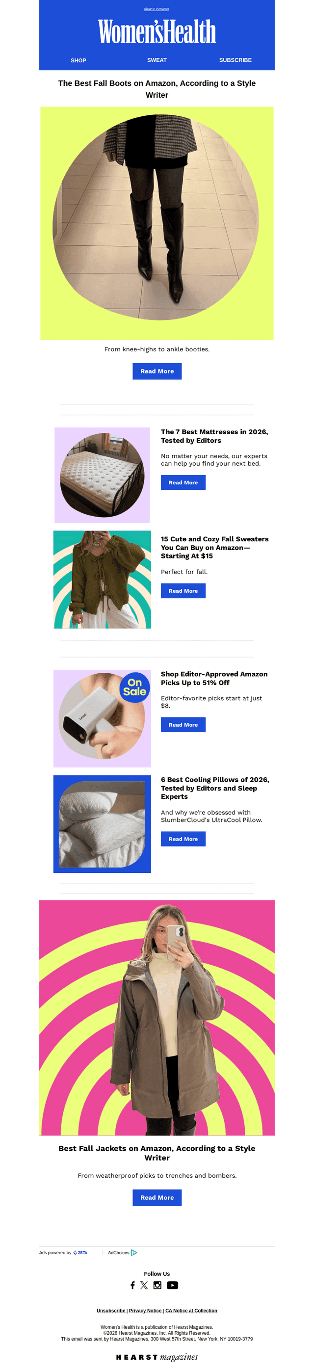 Women's Health email from Sat, Oct 24, 2026