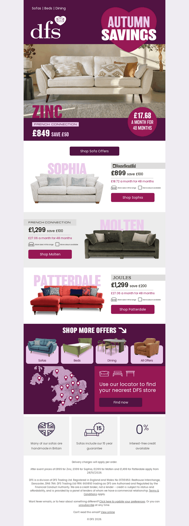 These sofa savings end soon!