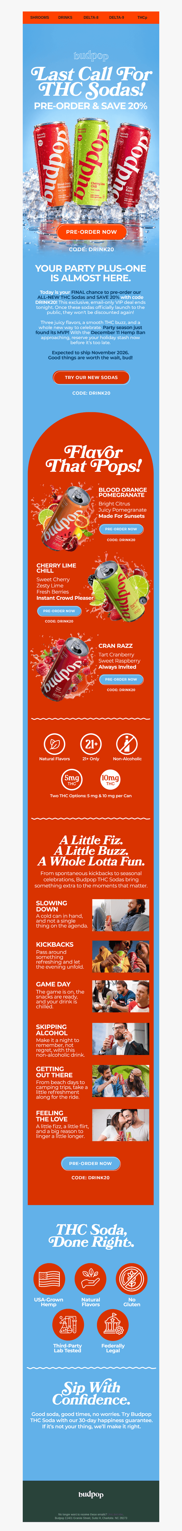 BudPop email from Sat, Oct 24, 2026
