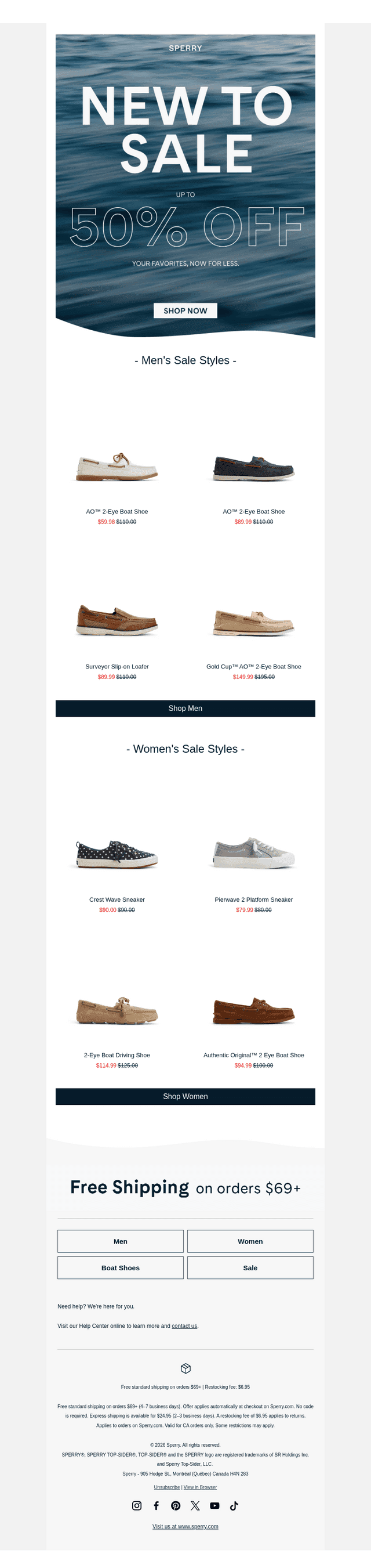 Sperry email from Sat, Oct 24, 2026