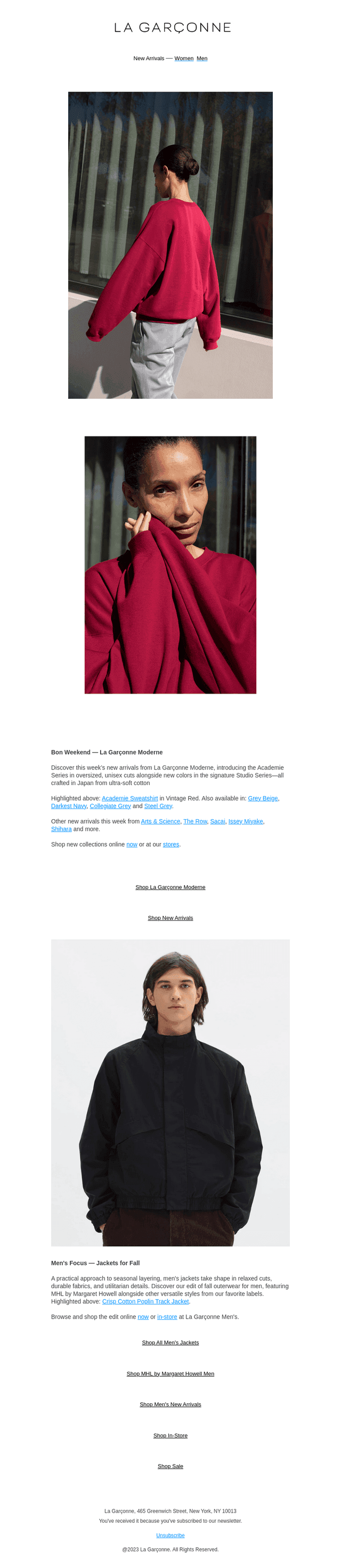 La GarAonne email from Sat, Oct 24, 2026