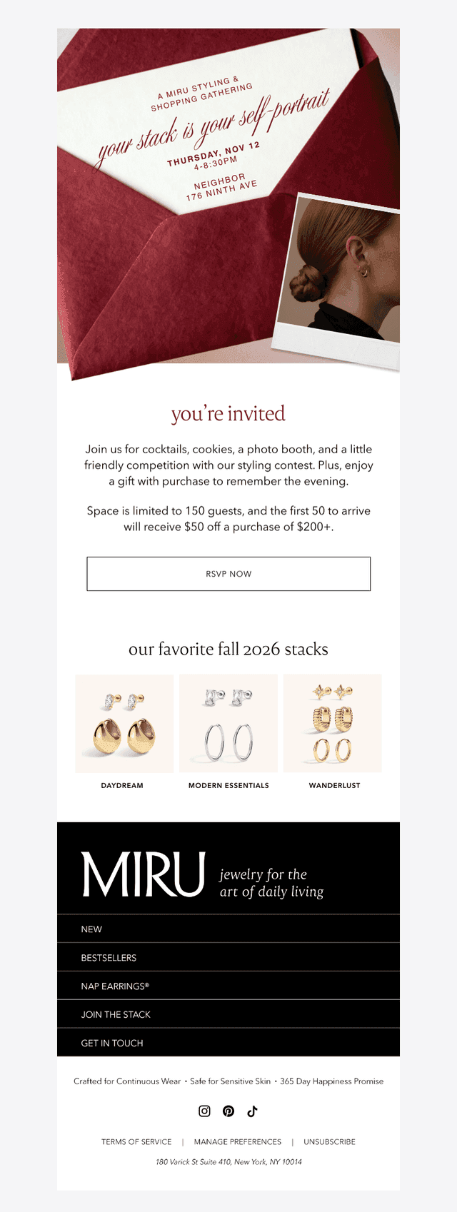 Maison Miru email from Sat, Oct 24, 2026