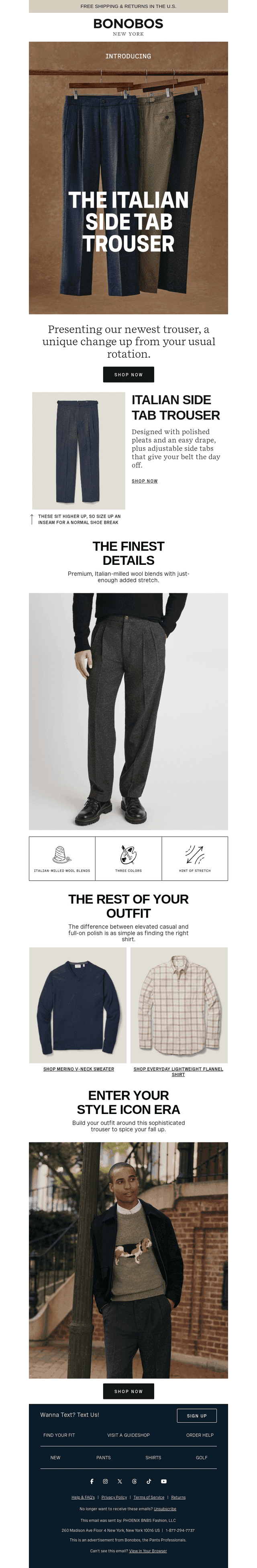 Bonobos email from Sat, Oct 24, 2026