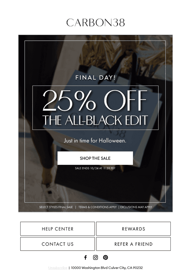 Spooky Savings End Today!