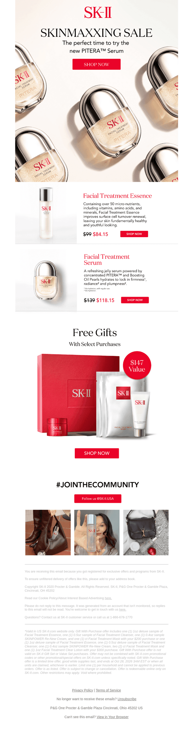 SK-II US email from Sat, Oct 24, 2026