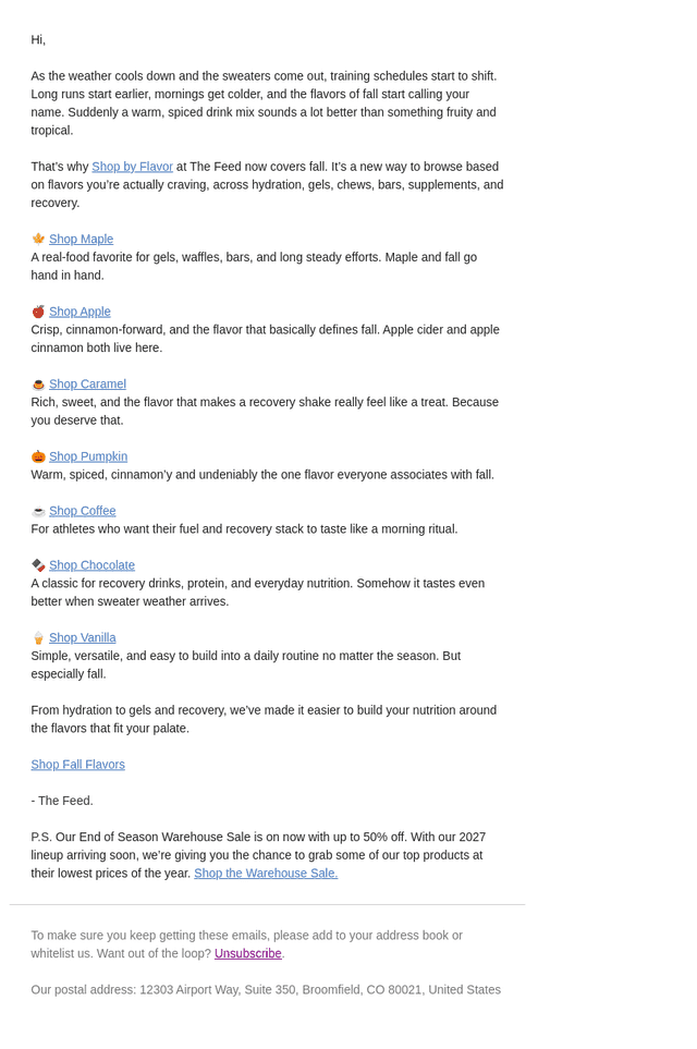 The Feed email from Sat, Oct 24, 2026