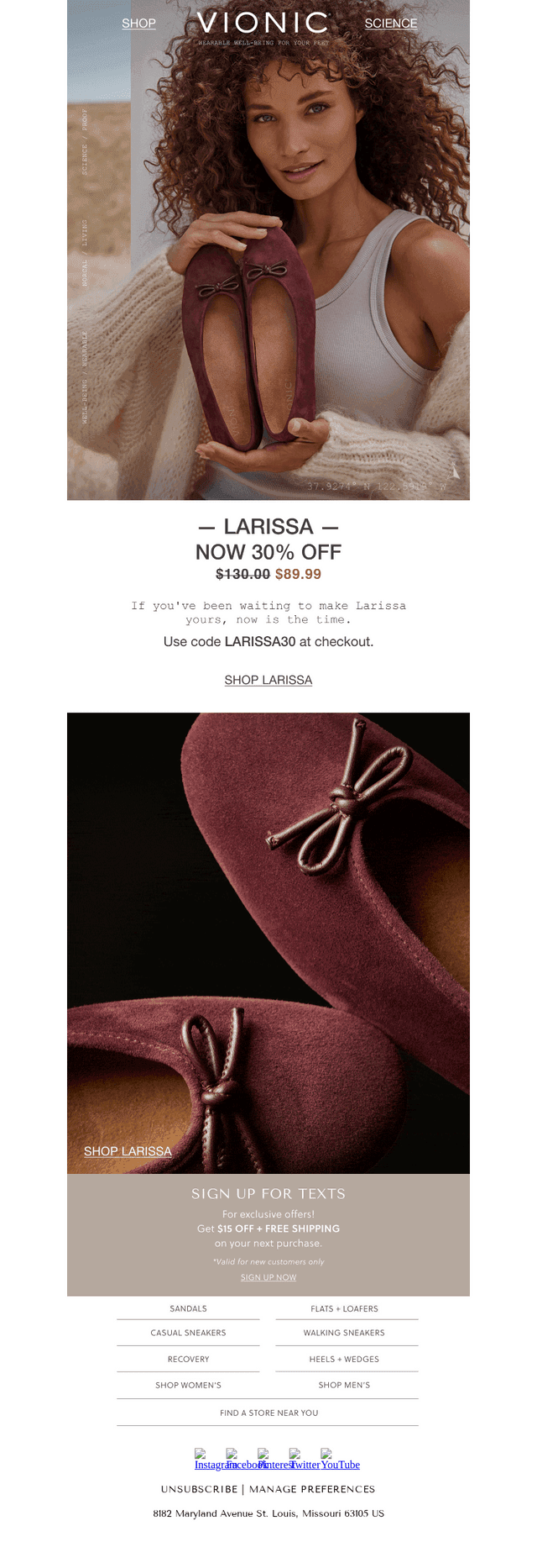Final Hours: 30% OFF Larissa