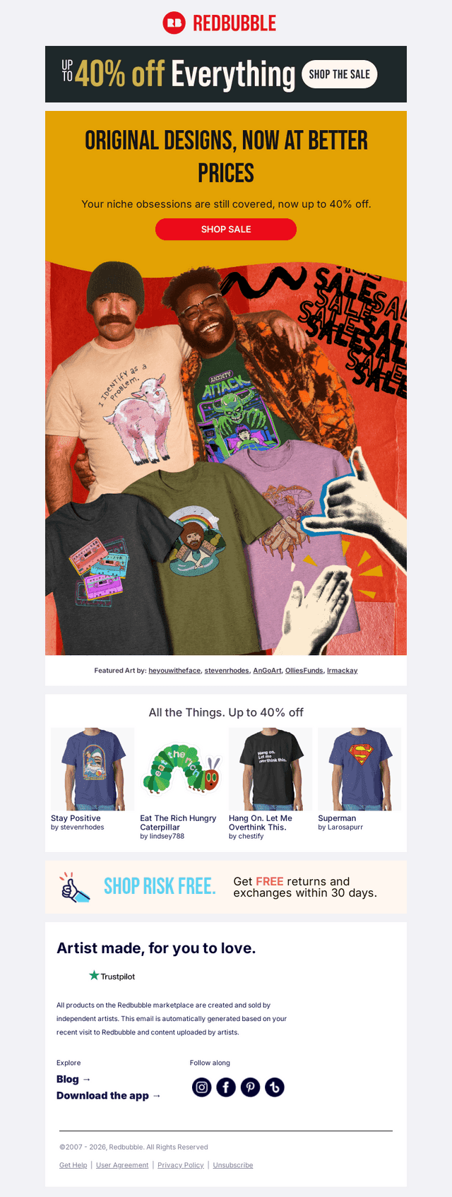 Redbubble email from Sat, Oct 24, 2026
