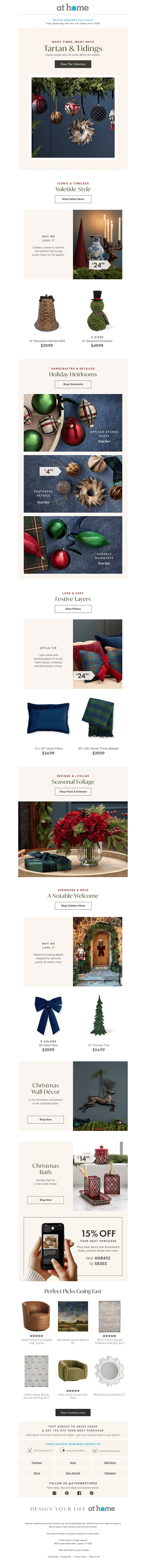 At Home email from Sat, Oct 24, 2026