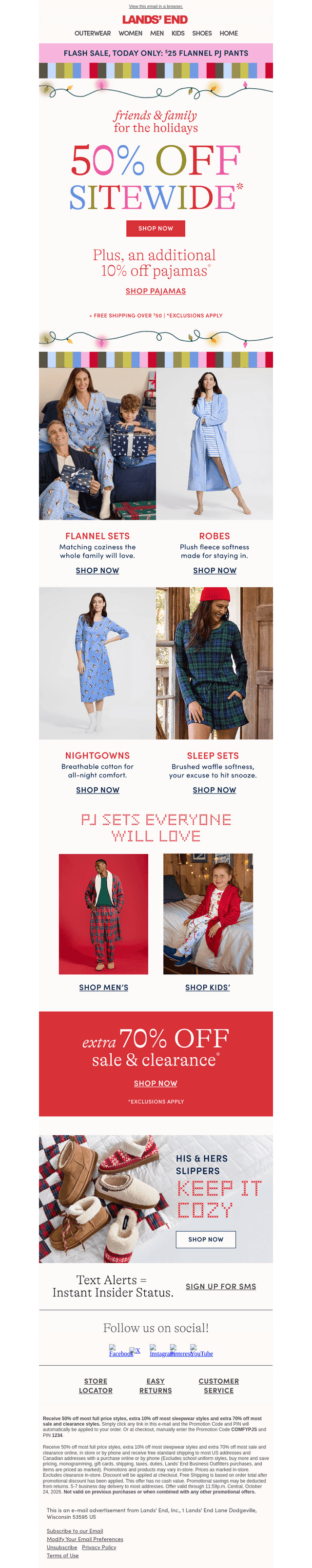 Lands' End email from Sat, Oct 24, 2026