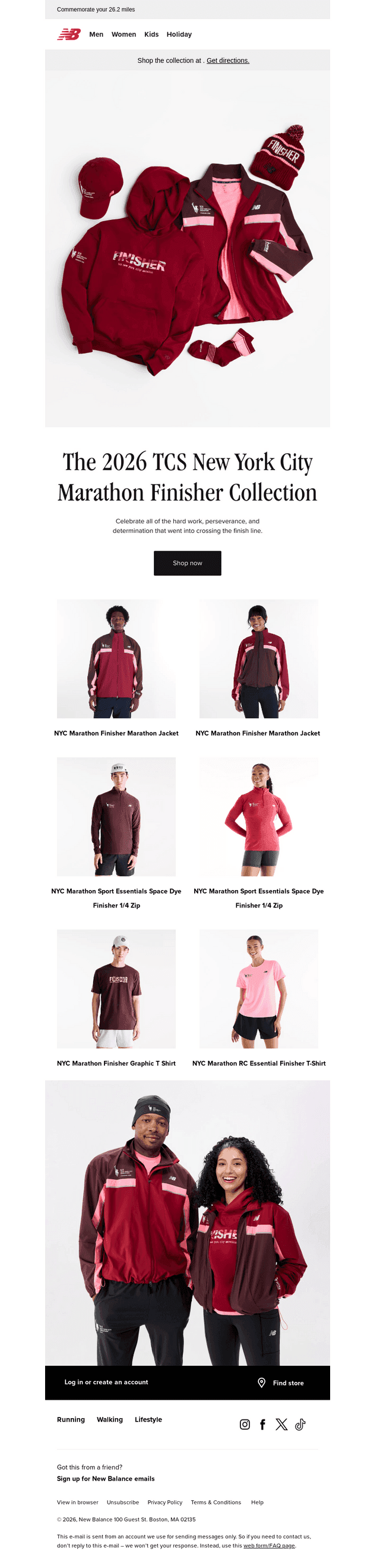 New Balance email from Sat, Oct 24, 2026