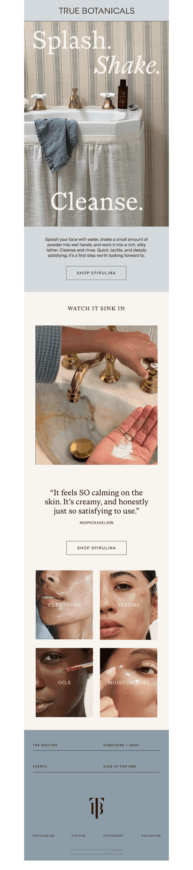 True Botanicals email from Sun, Oct 25, 2026