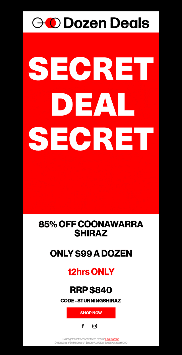 Dozen Deals email from Sun, Oct 25, 2026